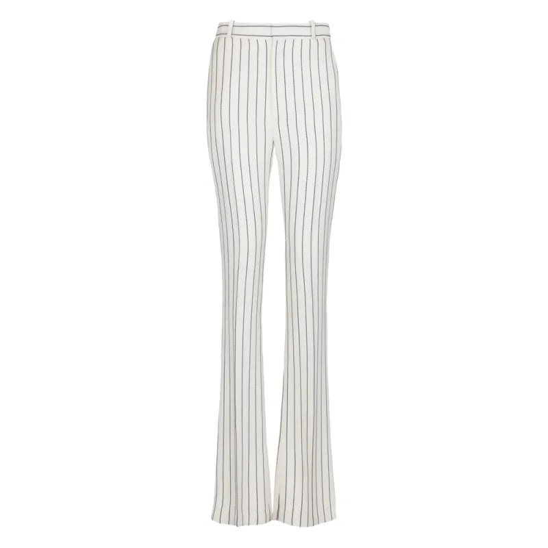 Flared Trousers White/Black made by Balmain