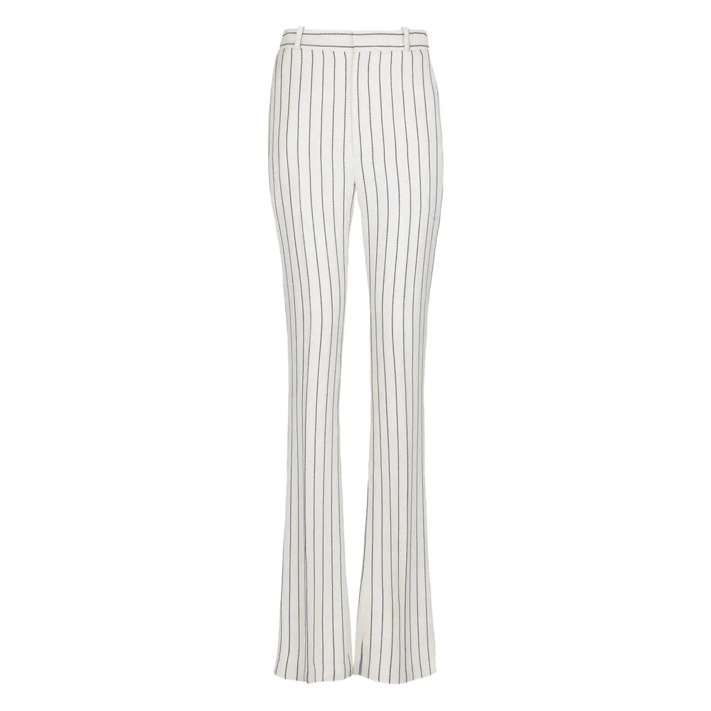 Flared Trousers White/Black sold by Lord & Taylor