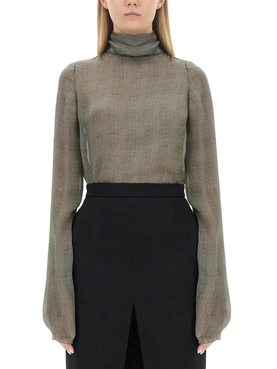 Silk Charmeuse Turtleneck Blouse sold by Lord & Taylor