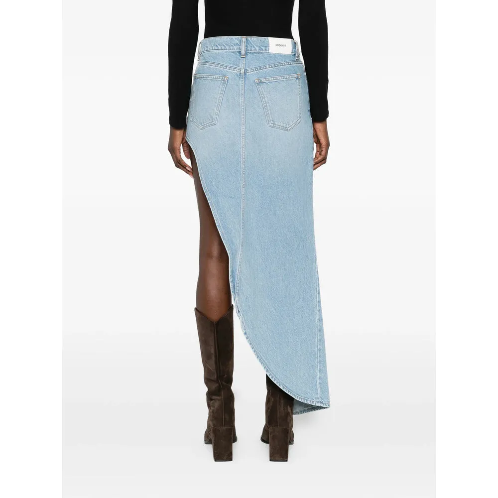 Light Blue Asymmetric Skirt sold by Lord & Taylor product image thumbnail 5