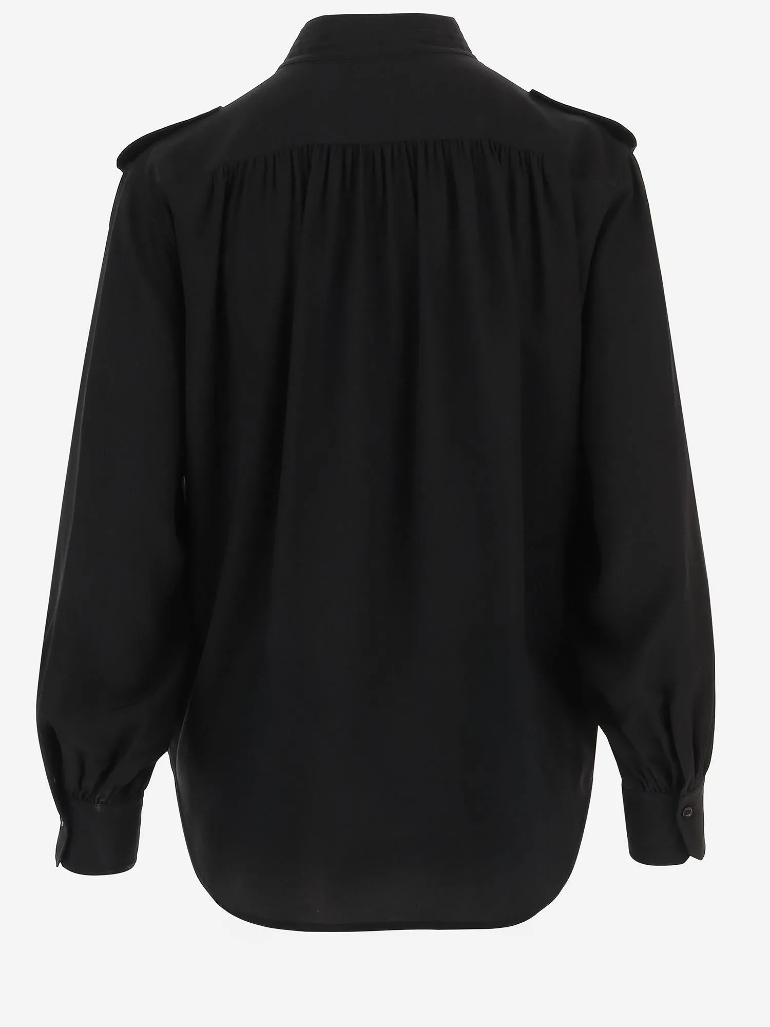 Pleated Silk Crepe Shirt sold by Lord & Taylor product image thumbnail 3