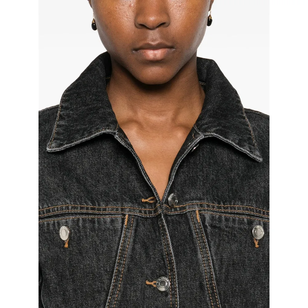 Classic Black Denim Jacket sold by Lord & Taylor product image thumbnail 5