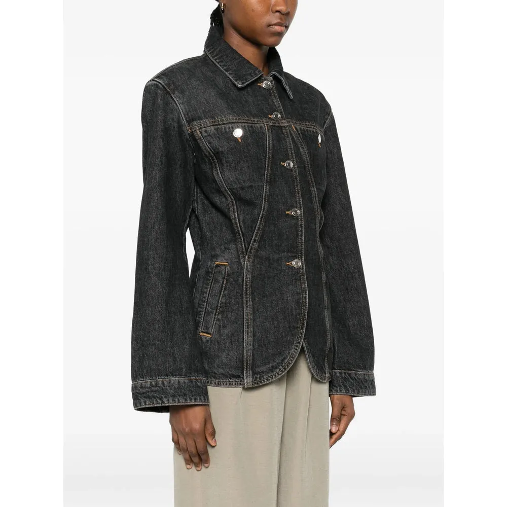 Classic Black Denim Jacket sold by Lord & Taylor product image thumbnail 4