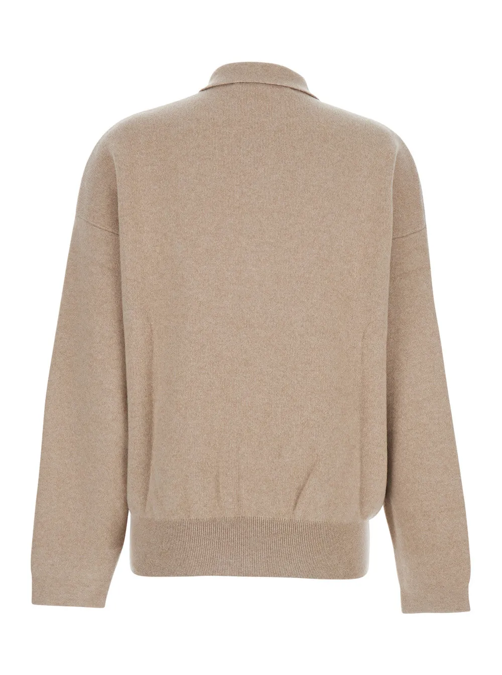 Beige Sweater with Polo Style Collar sold by Lord & Taylor product image thumbnail 2