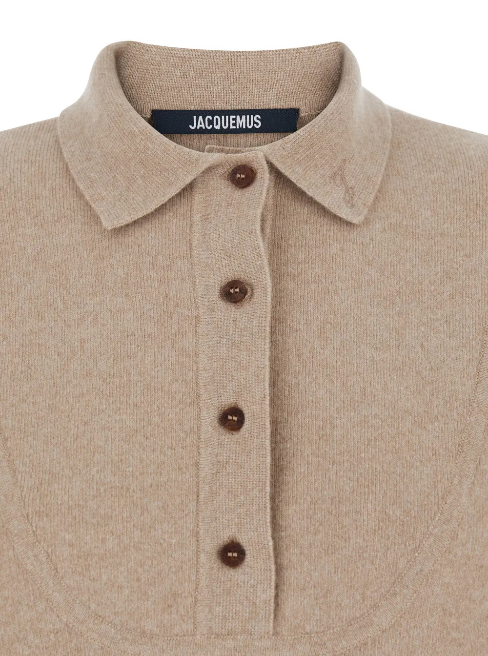 Beige Sweater with Polo Style Collar sold by Lord & Taylor product image thumbnail 3