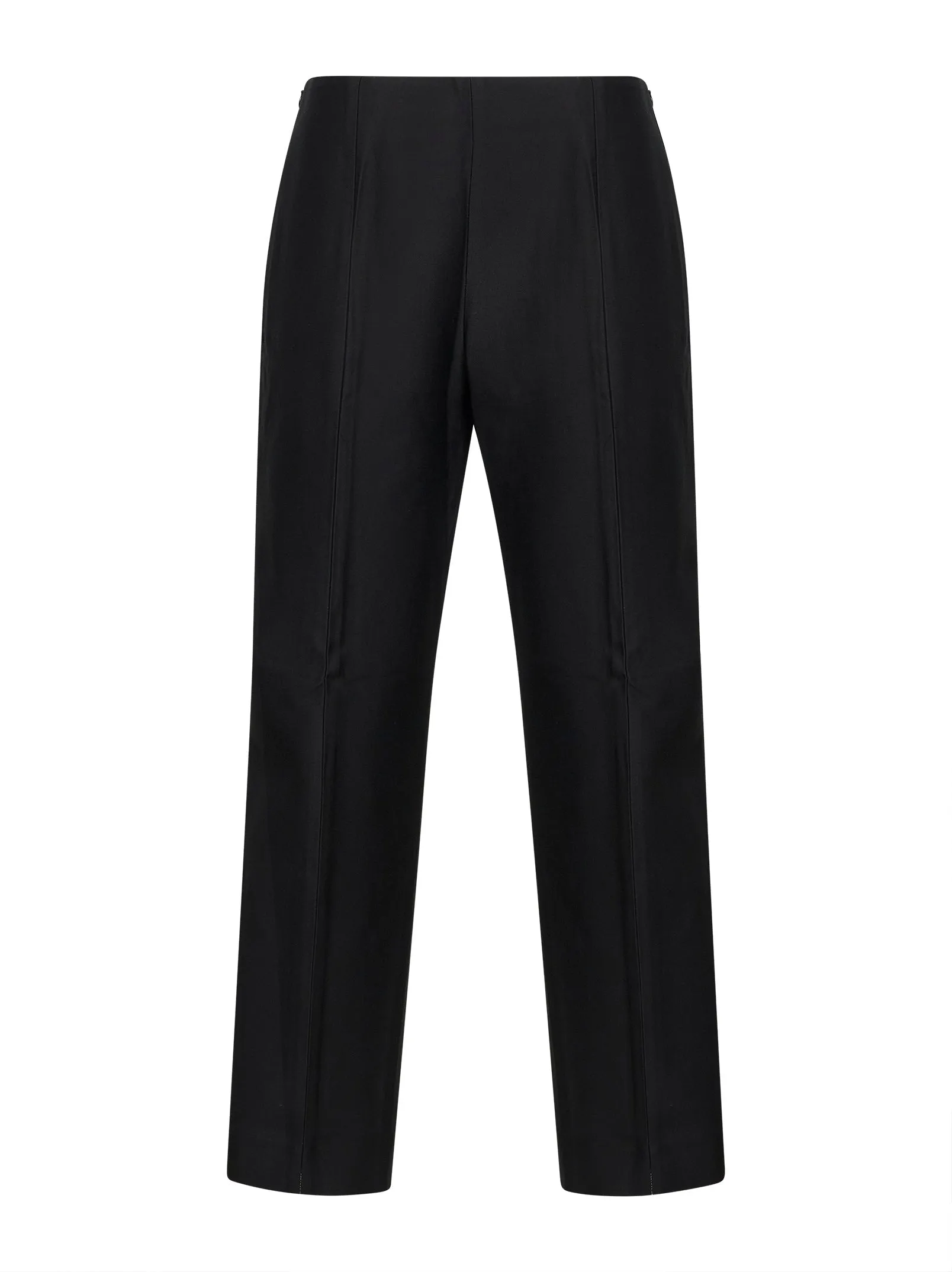 Black Wool and Silk Slim Evening Trousers sold by Lord & Taylor