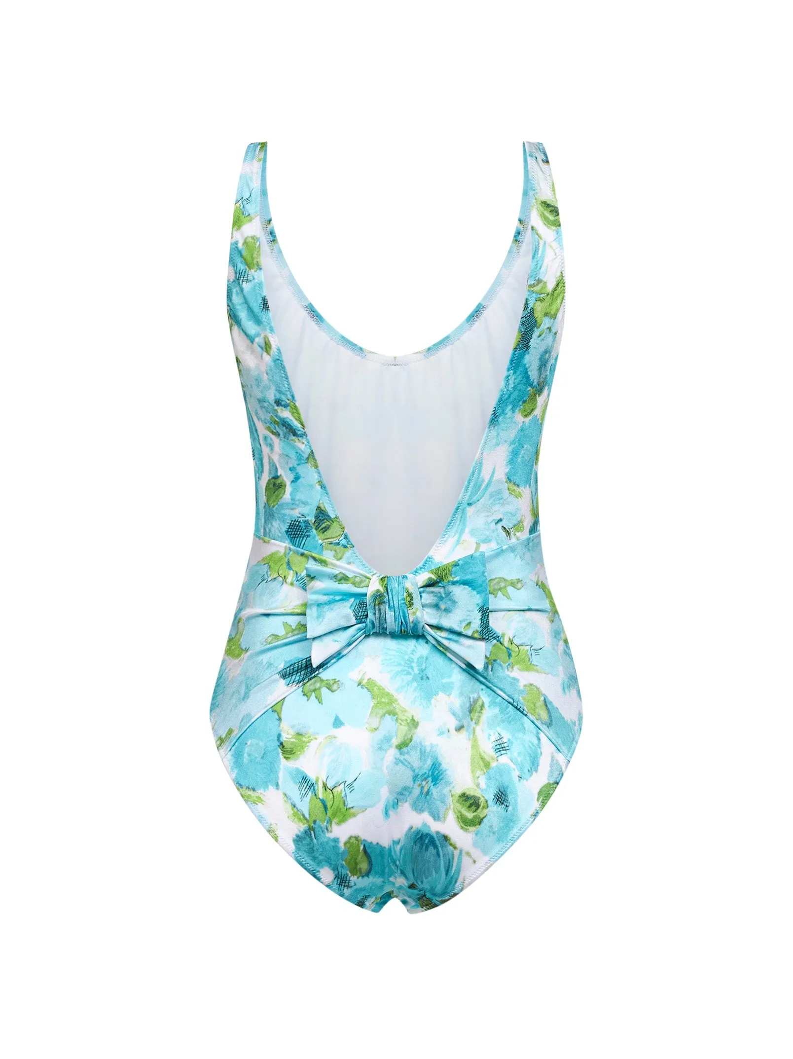 One-piece Swimsuit Aqua Flower-Print sold by Lord & Taylor product image thumbnail 2