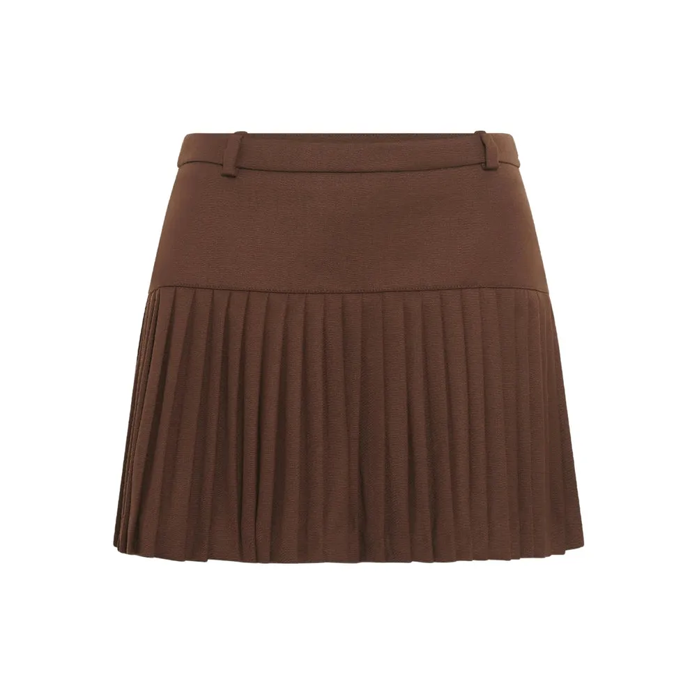 Pleated Mini Skirt with Belt Loops sold by Lord & Taylor