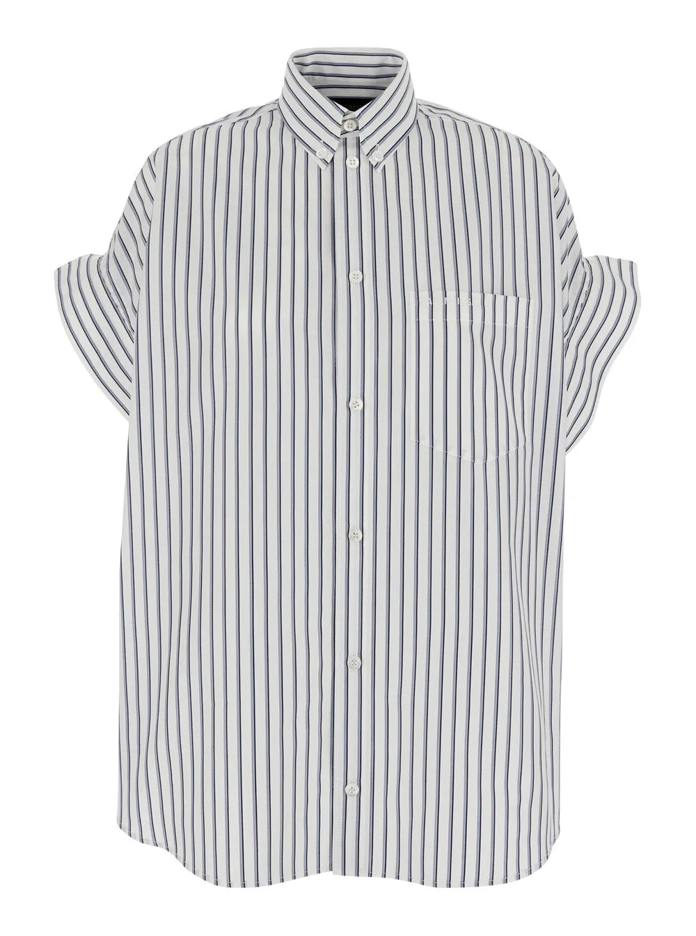 Shirt Button-Down Collar White Cotton sold by Lord & Taylor