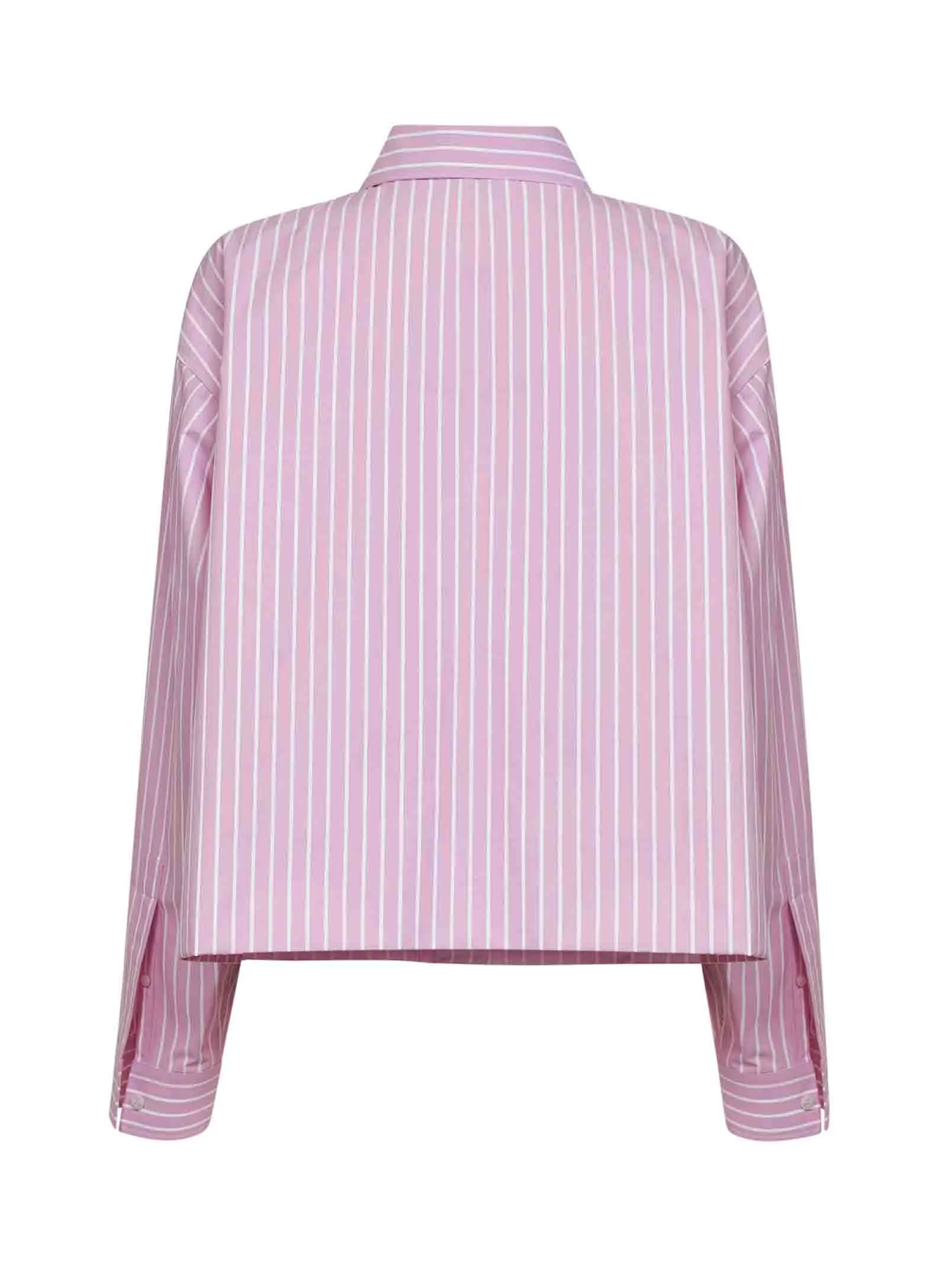 Pink and White Striped Cotton Folded Shirt sold by Lord & Taylor product image thumbnail 2