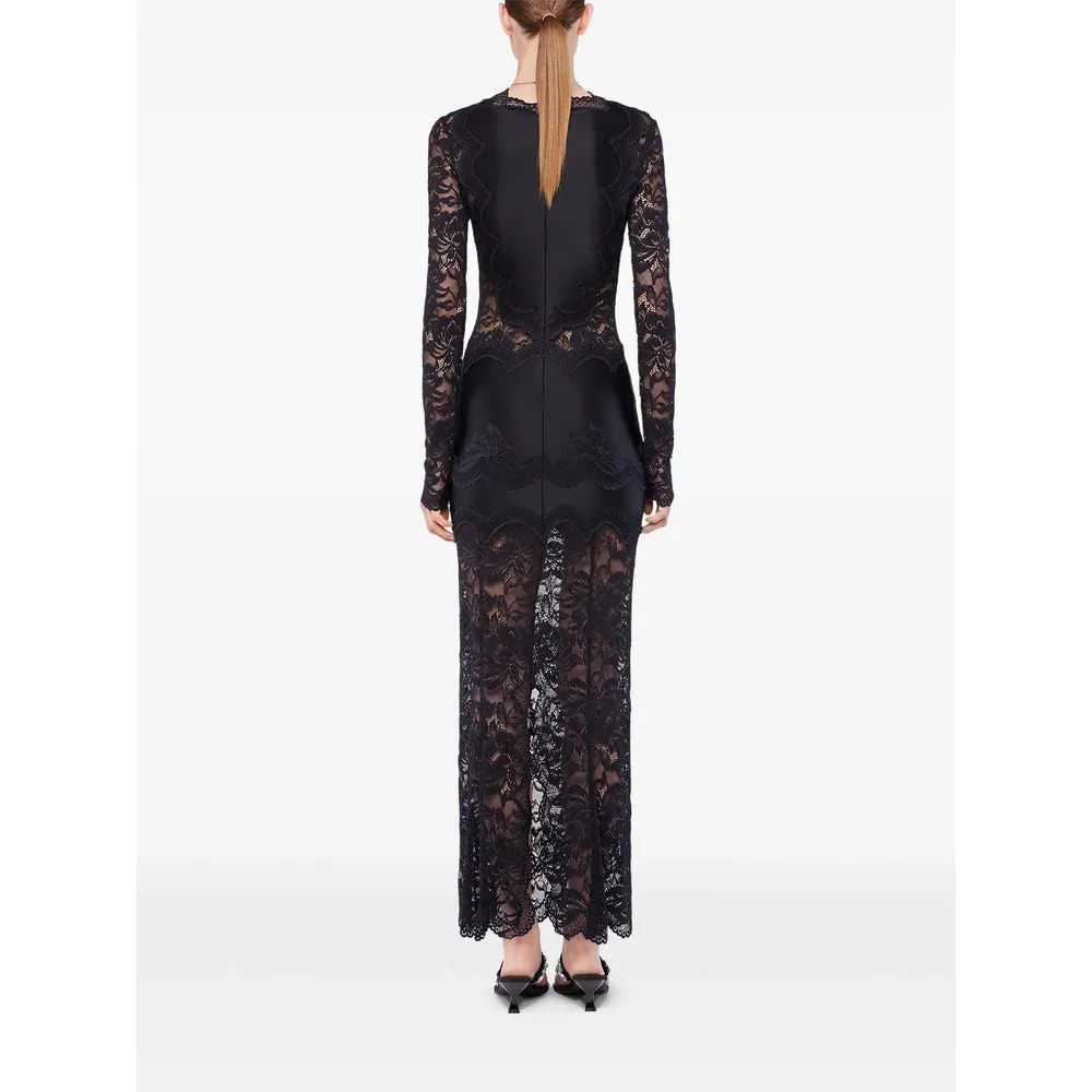 Black Long Sleeve Dress with Scalloped Trim sold by Lord & Taylor product image thumbnail 5