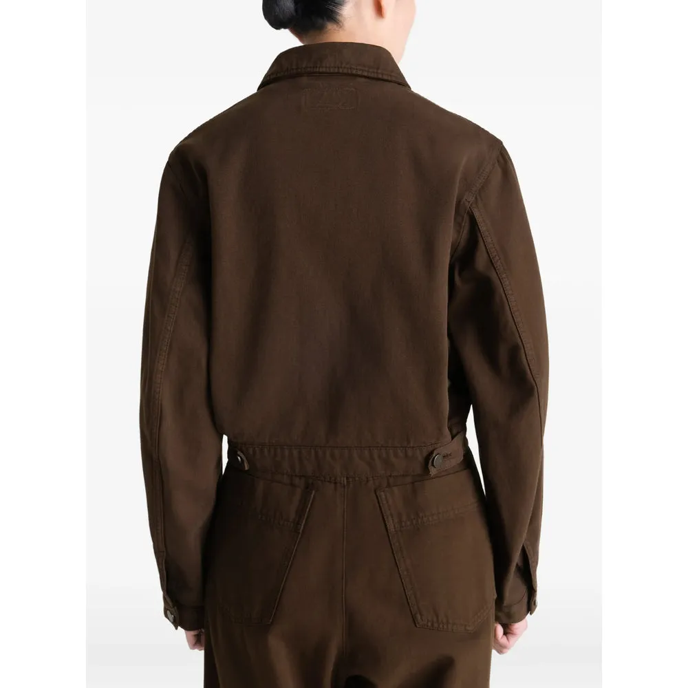 Cropped Jacket Brown Cotton sold by Lord & Taylor product image thumbnail 2