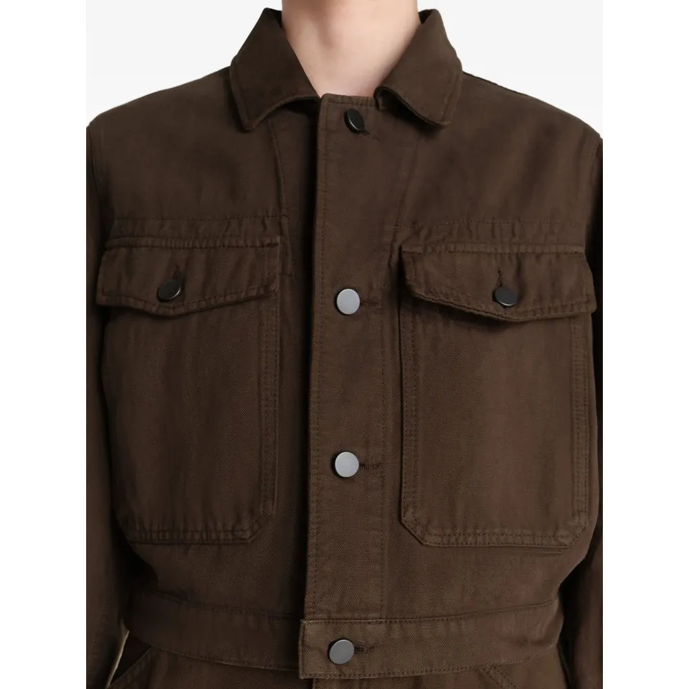 Cropped Jacket Brown Cotton sold by Lord & Taylor product image thumbnail 4