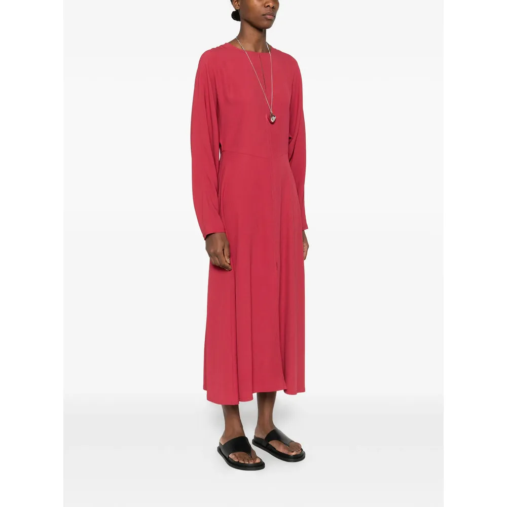 Red A-Line Dress with Long Sleeves sold by Lord & Taylor product image thumbnail 4