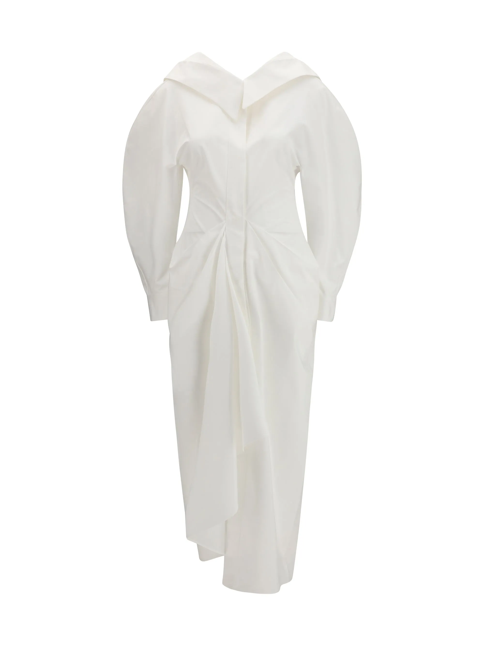 Dress Long Cut-Out Chemisier White sold by Lord & Taylor