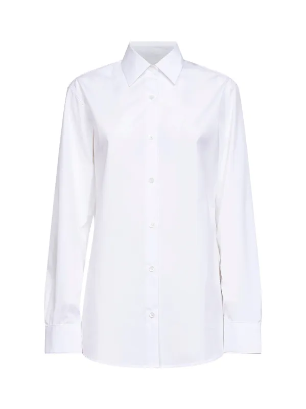 Shirt Clavelly Cotton Poplin White made by Dries Van Noten