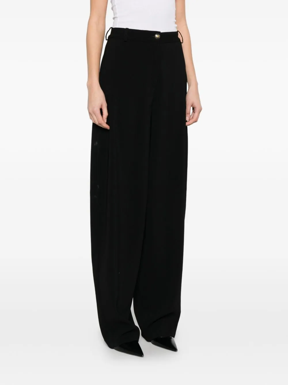 BLACK WIDE-LEG TROUSERS sold by Lord & Taylor product image thumbnail 4