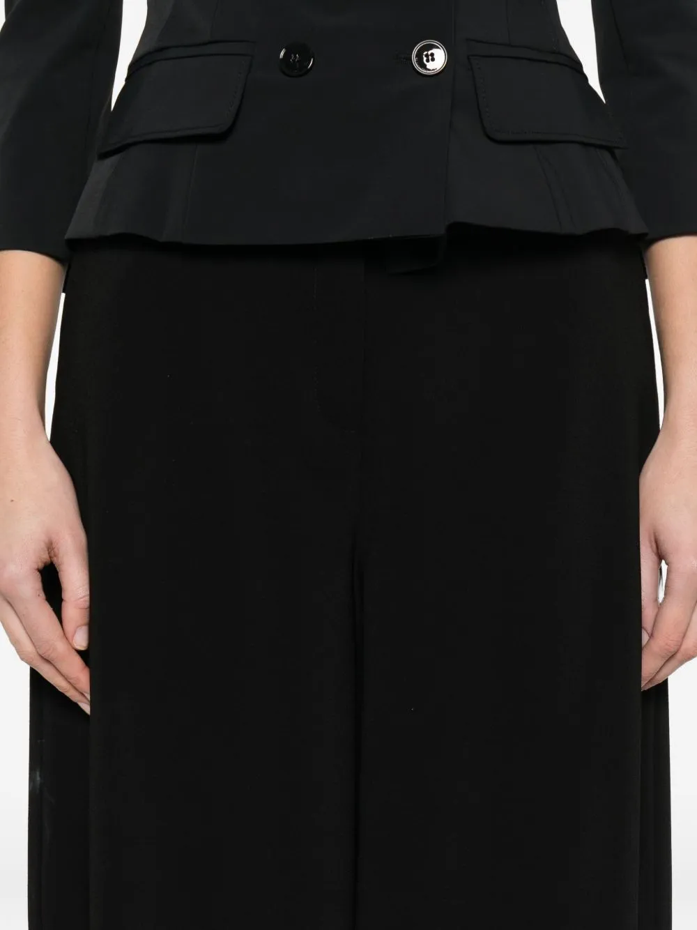 BLACK WIDE-LEG TROUSERS sold by Lord & Taylor product image thumbnail 2