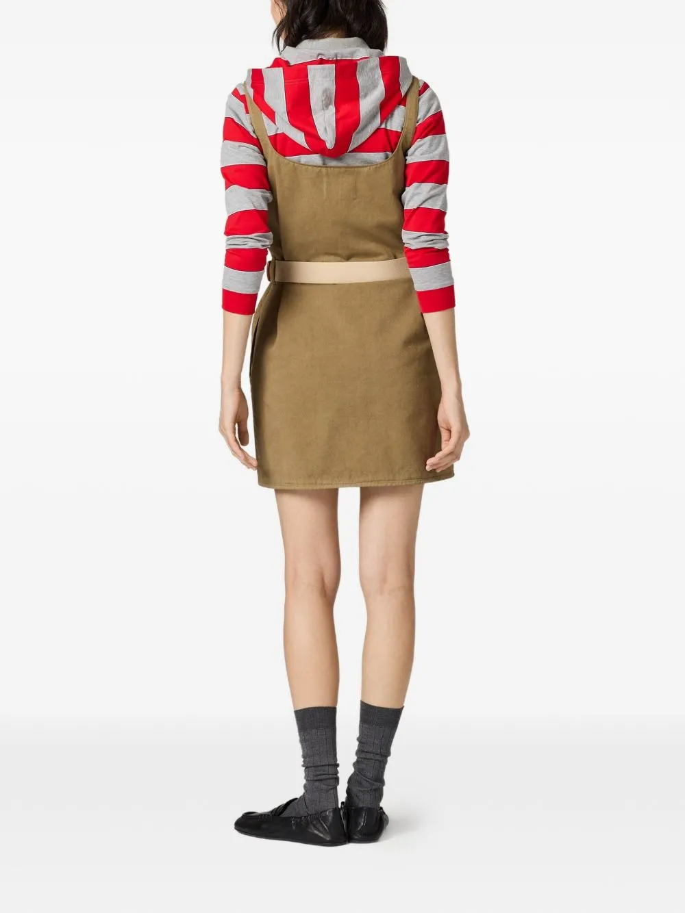 MILITARY GREEN STRAPS DRESS WITH BELT sold by Lord & Taylor product image thumbnail 5