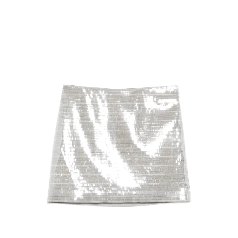 Skirt with Silver Sequin Embellishment made by SYSTEM