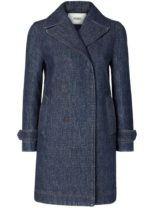 MONOGRAM SHORT DENIM COAT made by Fendi
