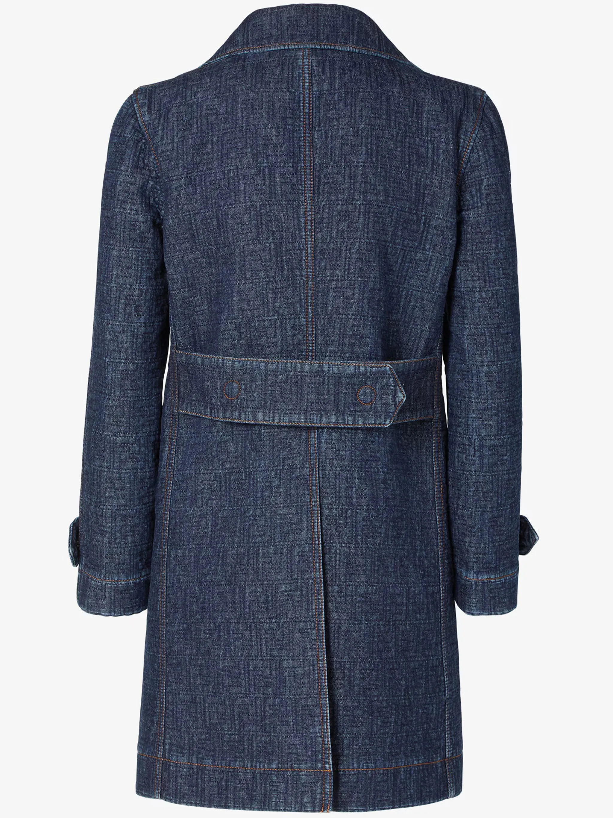 MONOGRAM SHORT DENIM COAT sold by Lord & Taylor product image thumbnail 2
