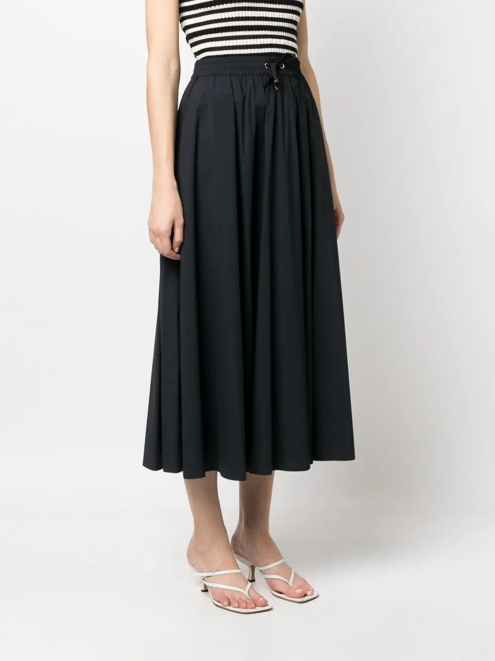 LONG BLACK SKIRT WITH ELASTIC WAIST sold by Lord & Taylor product image thumbnail 5