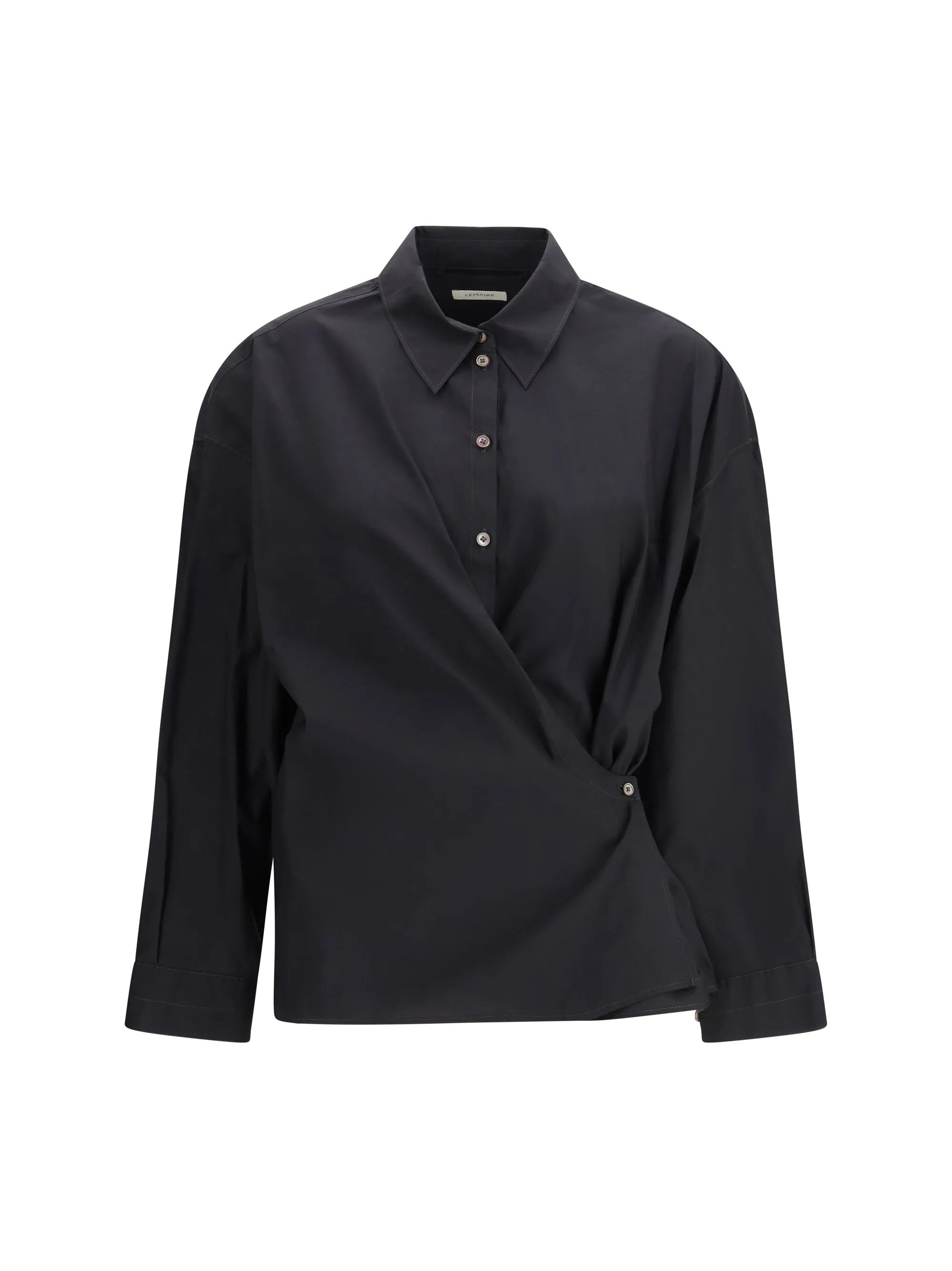 Shirt Cotton Blend Squid Ink sold by Lord & Taylor