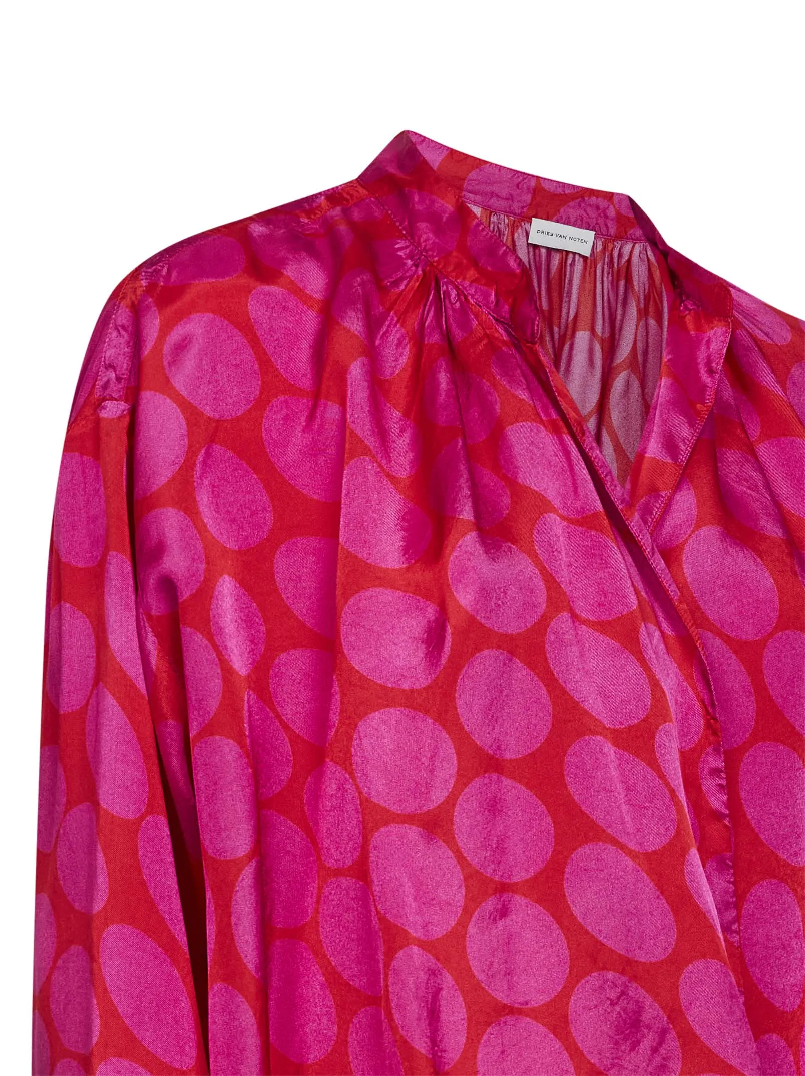 Wrap Shirt Fuchsia Viscose sold by Lord & Taylor product image thumbnail 3