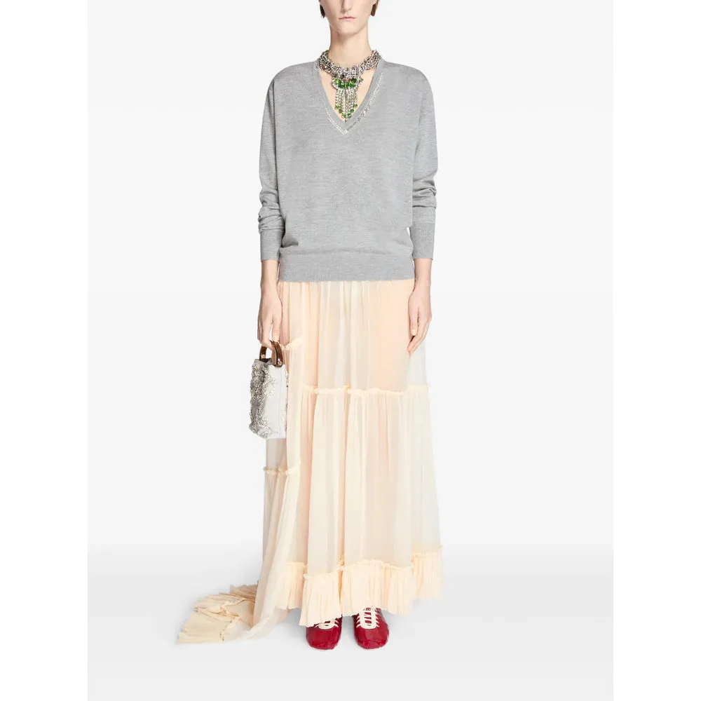 Skirt Tiered Silk Neutrals sold by Lord & Taylor product image thumbnail 3