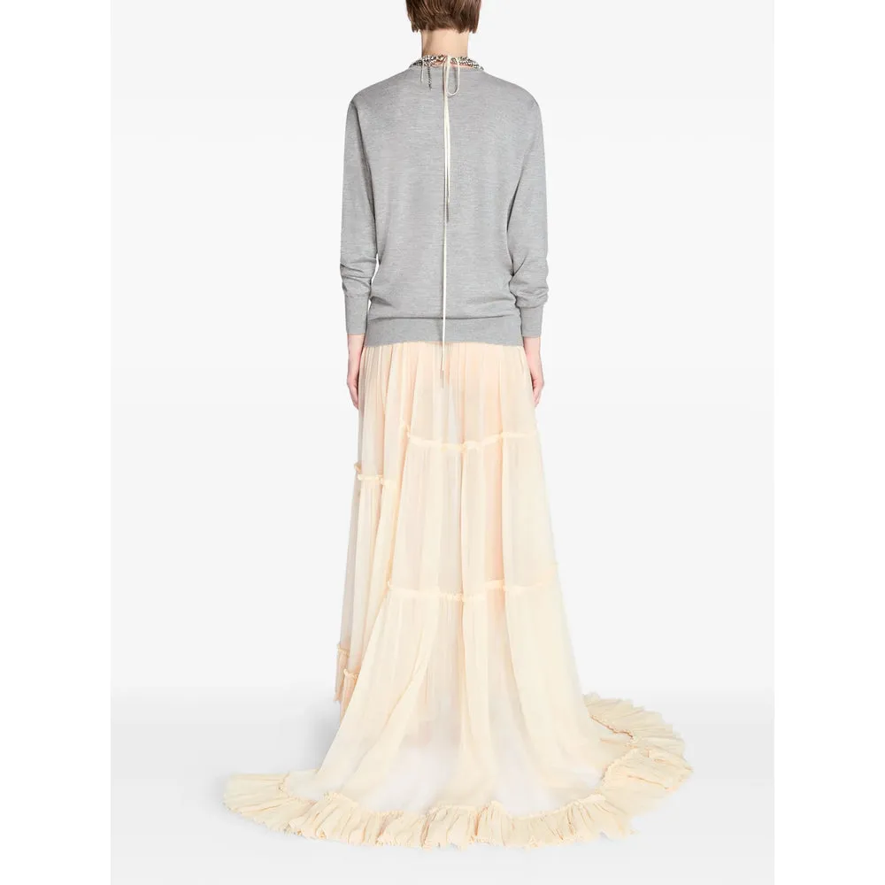 Skirt Tiered Silk Neutrals sold by Lord & Taylor product image thumbnail 4