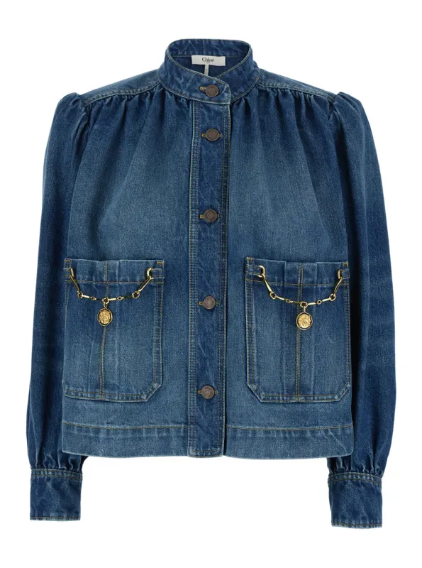 Denim Jacket Blue made by Chloe