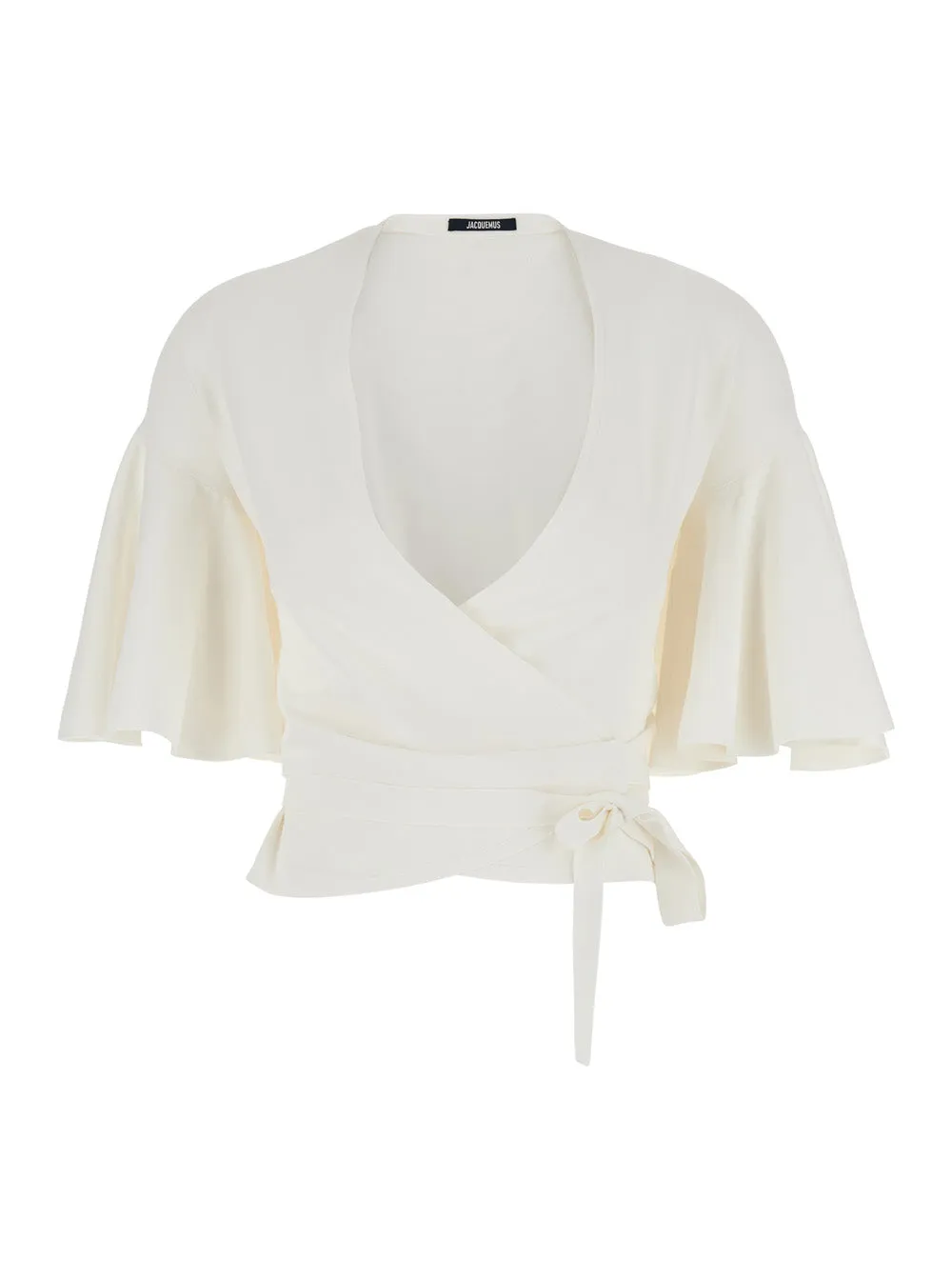 Top with Crossed Neckline White sold by Lord & Taylor