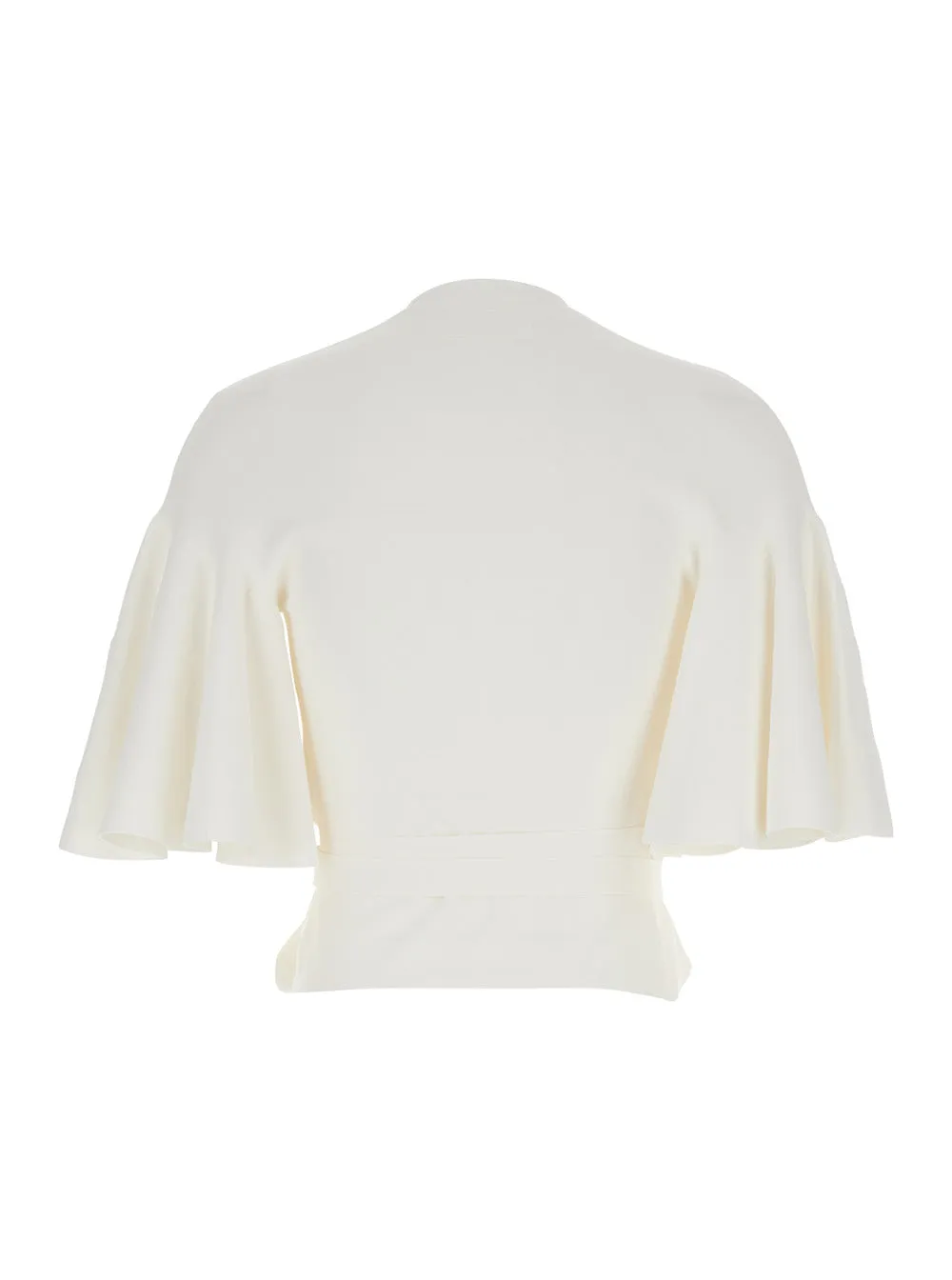 Top with Crossed Neckline White sold by Lord & Taylor product image thumbnail 2