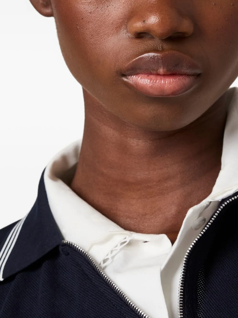 POLO MC NAVY WHITE STRIPED ZIP COLLAR sold by Lord & Taylor product image thumbnail 5