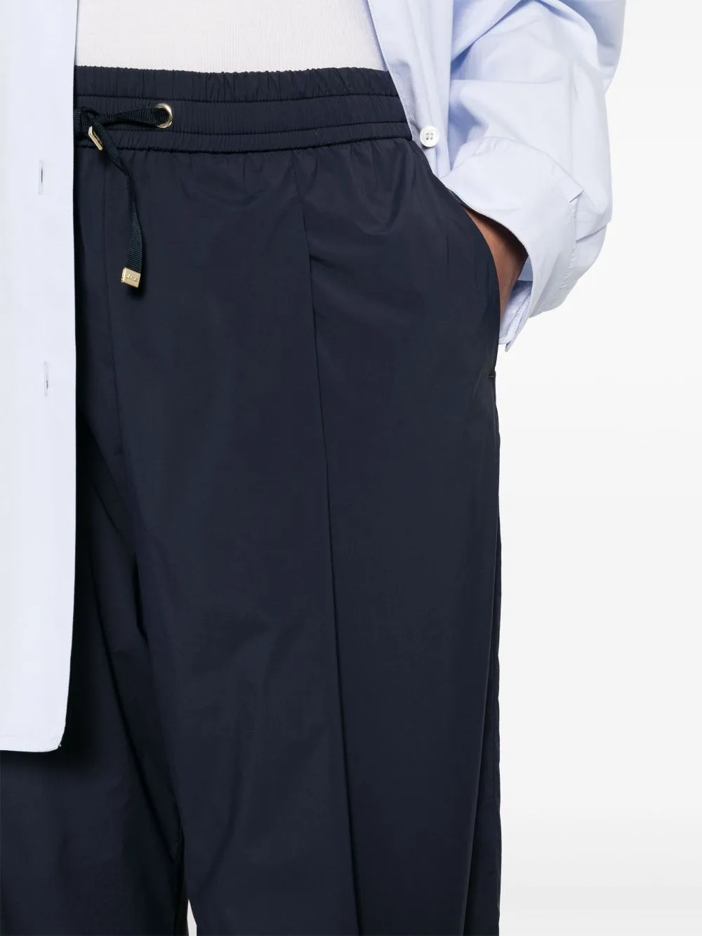 NAVY SPORT PANTS WITH ELASTIC WAIST sold by Lord & Taylor product image thumbnail 4