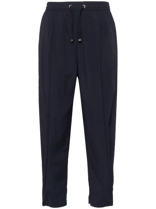 NAVY SPORT PANTS WITH ELASTIC WAIST made by Herno