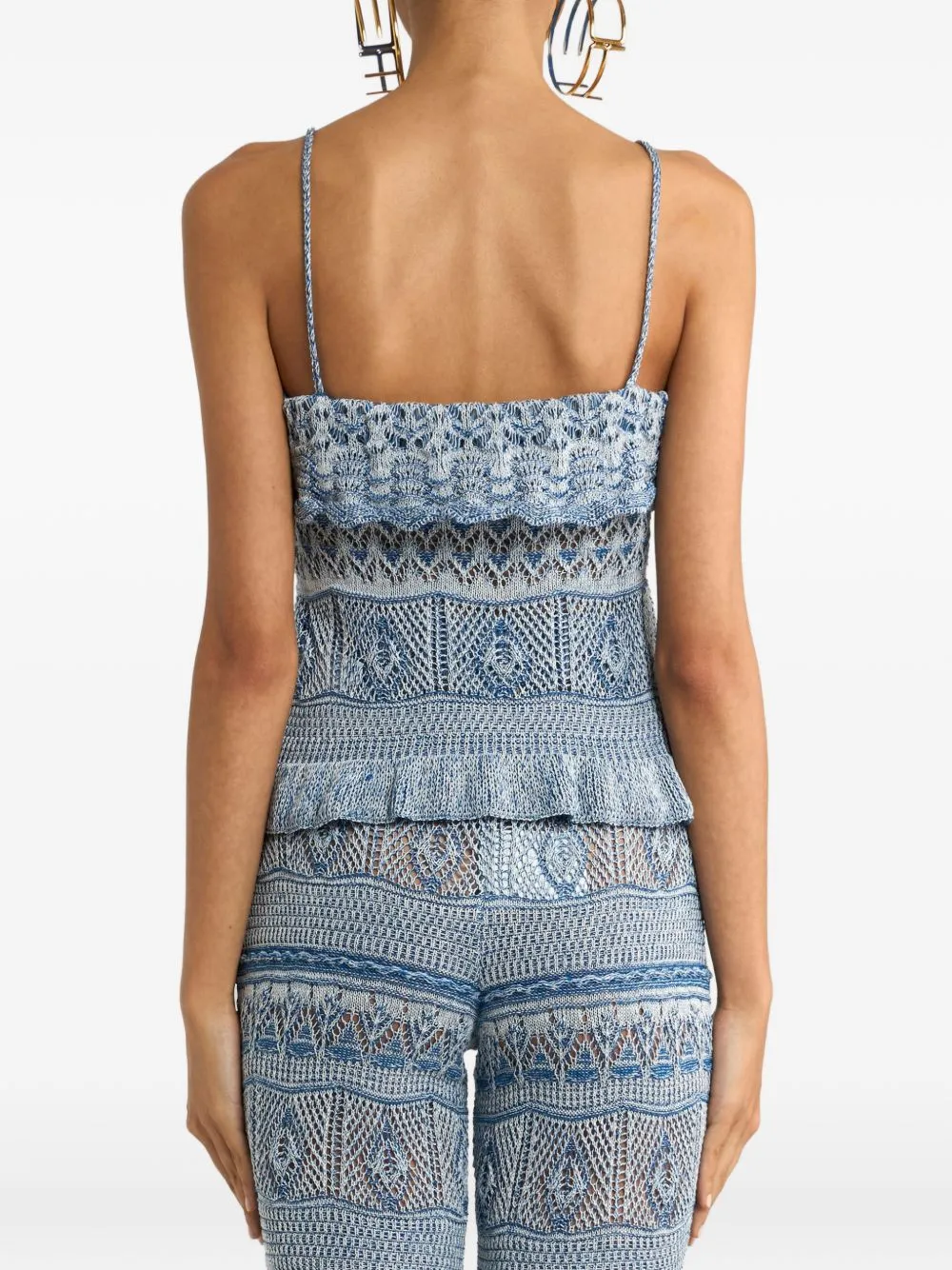 TOP WHITE NAVY PUNTO DET EMBROIDERED sold by Lord & Taylor product image thumbnail 2