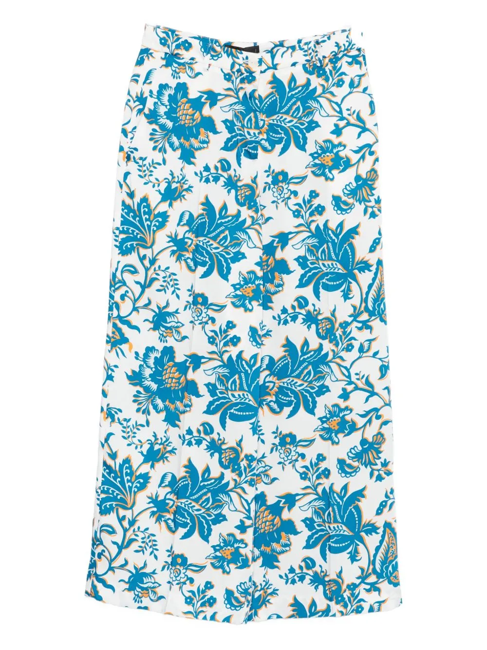 WHITE FLORAL PRINT TROUSERS, WIDE LEG sold by Lord & Taylor product image thumbnail 2