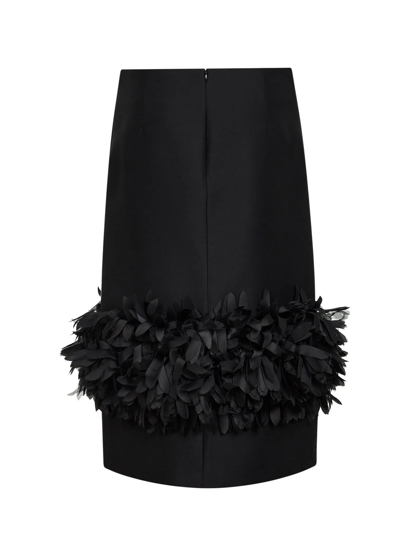 Black Wool and Silk Petal Midi Skirt sold by Lord & Taylor product image thumbnail 2
