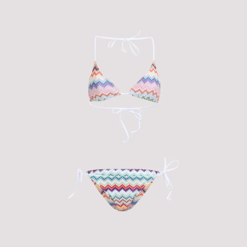 MULTICOLORED GEOMETRIC DESIGN BIKINI made by Missoni