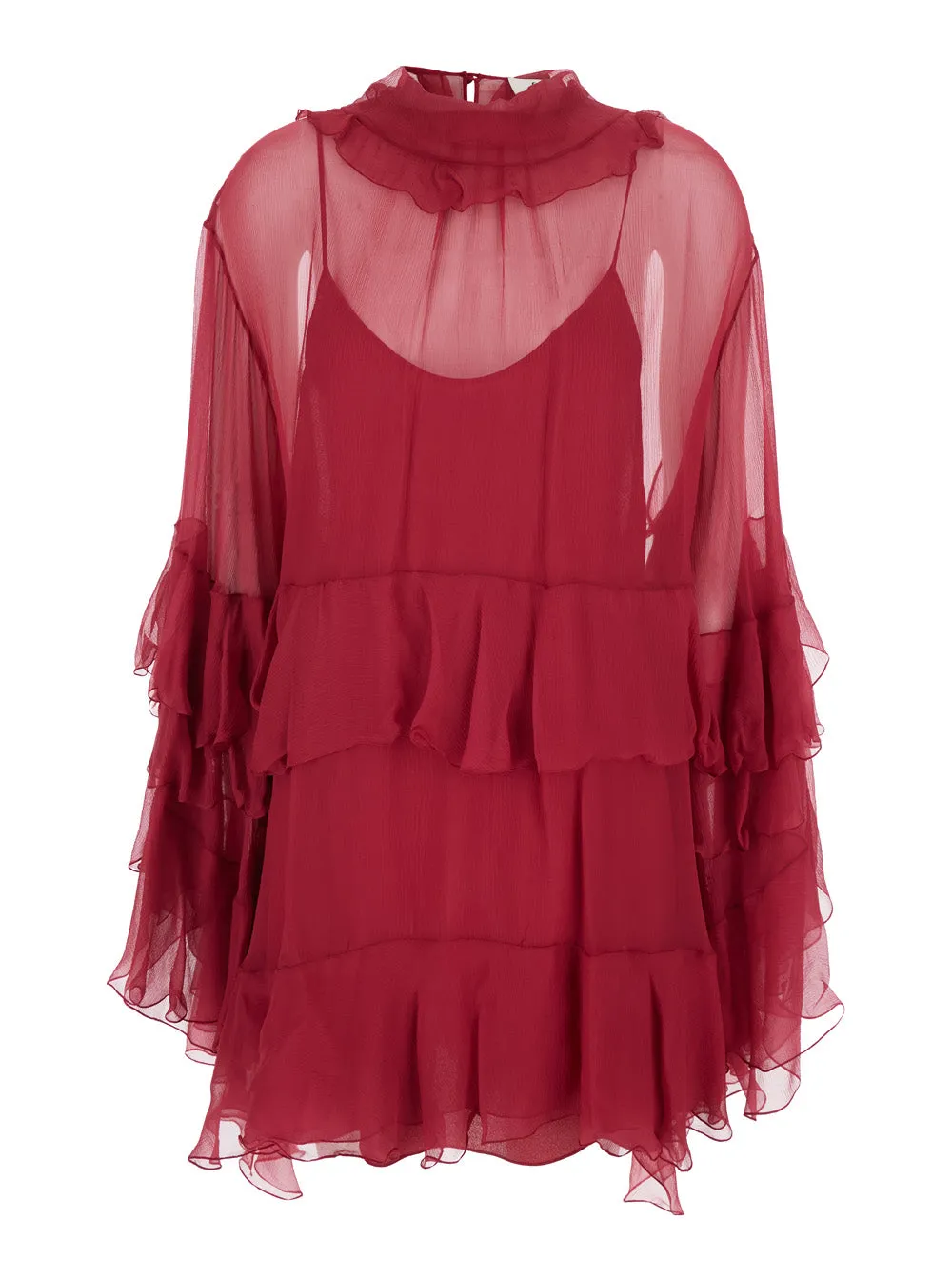 Mini Dress Fuchsia Silk sold by Lord & Taylor