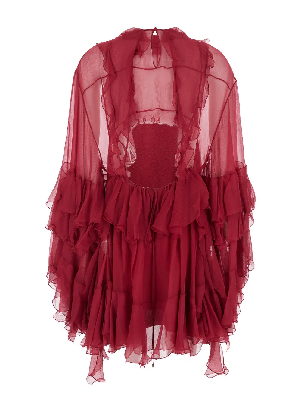 Mini Dress Fuchsia Silk sold by Lord & Taylor product image thumbnail 2