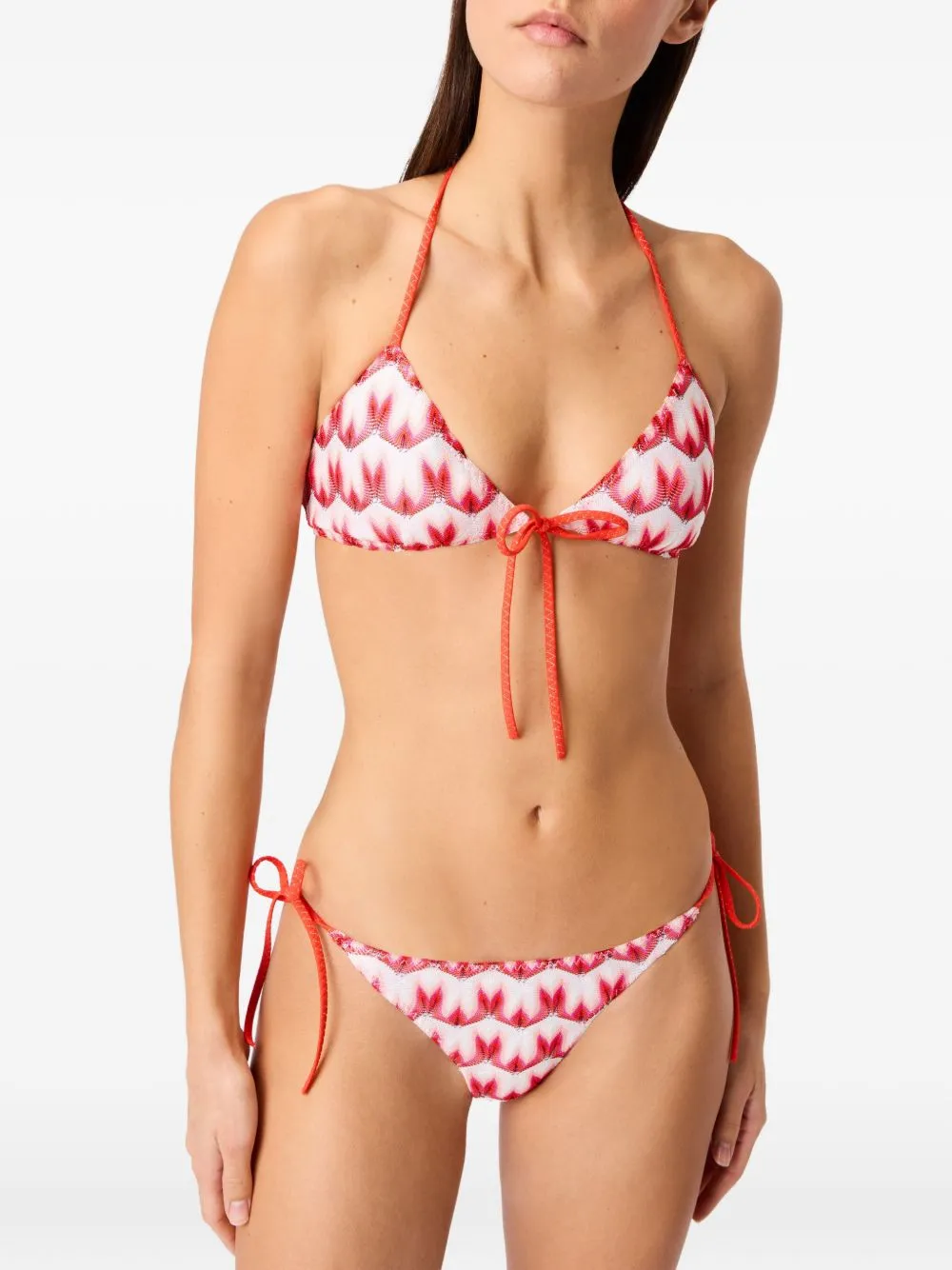 RED PINK WHITE BIKINI sold by Lord & Taylor product image thumbnail 4