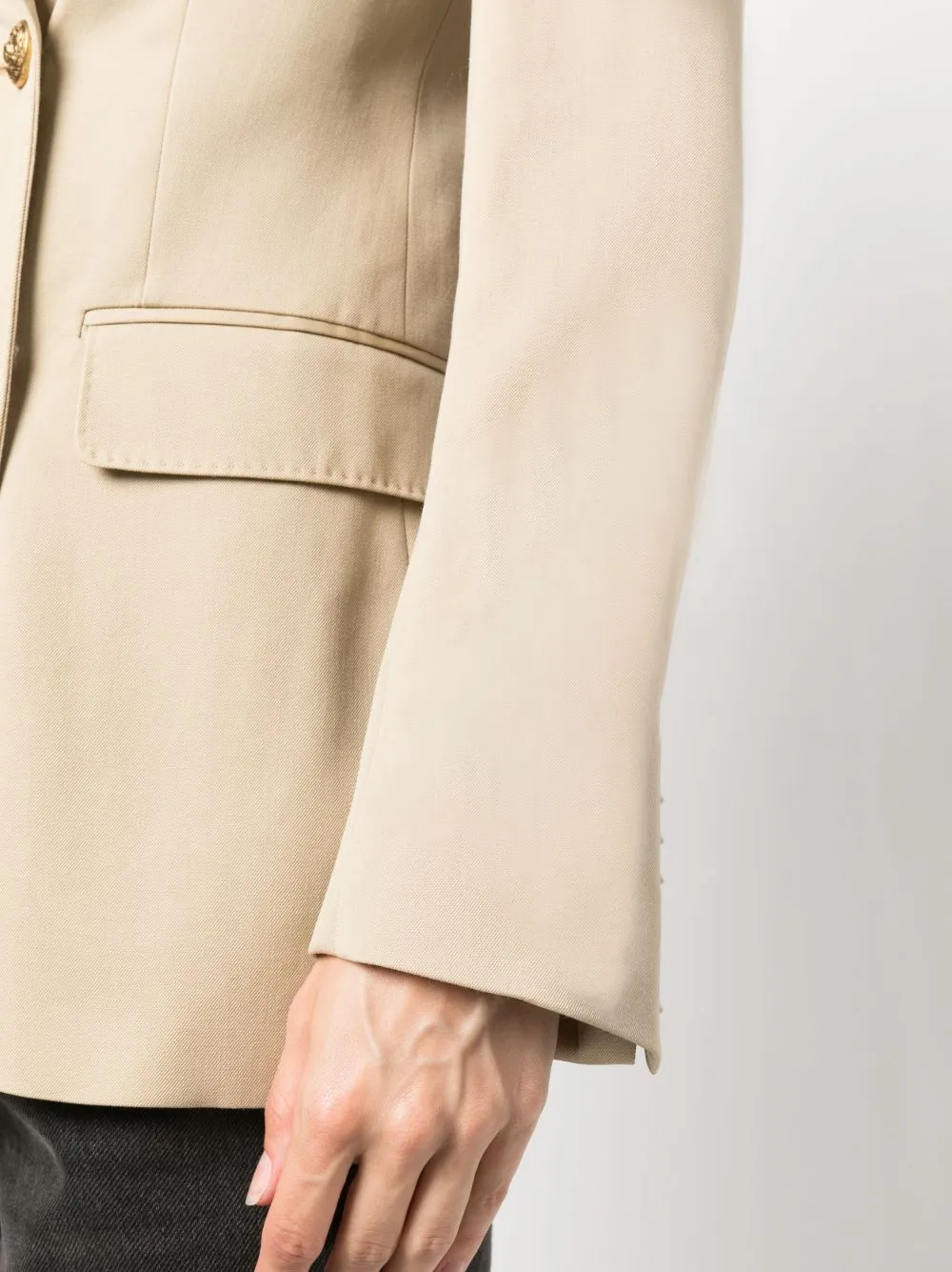 BEIGE BLAZER WITH GOLD BUTTONS sold by Lord & Taylor product image thumbnail 5