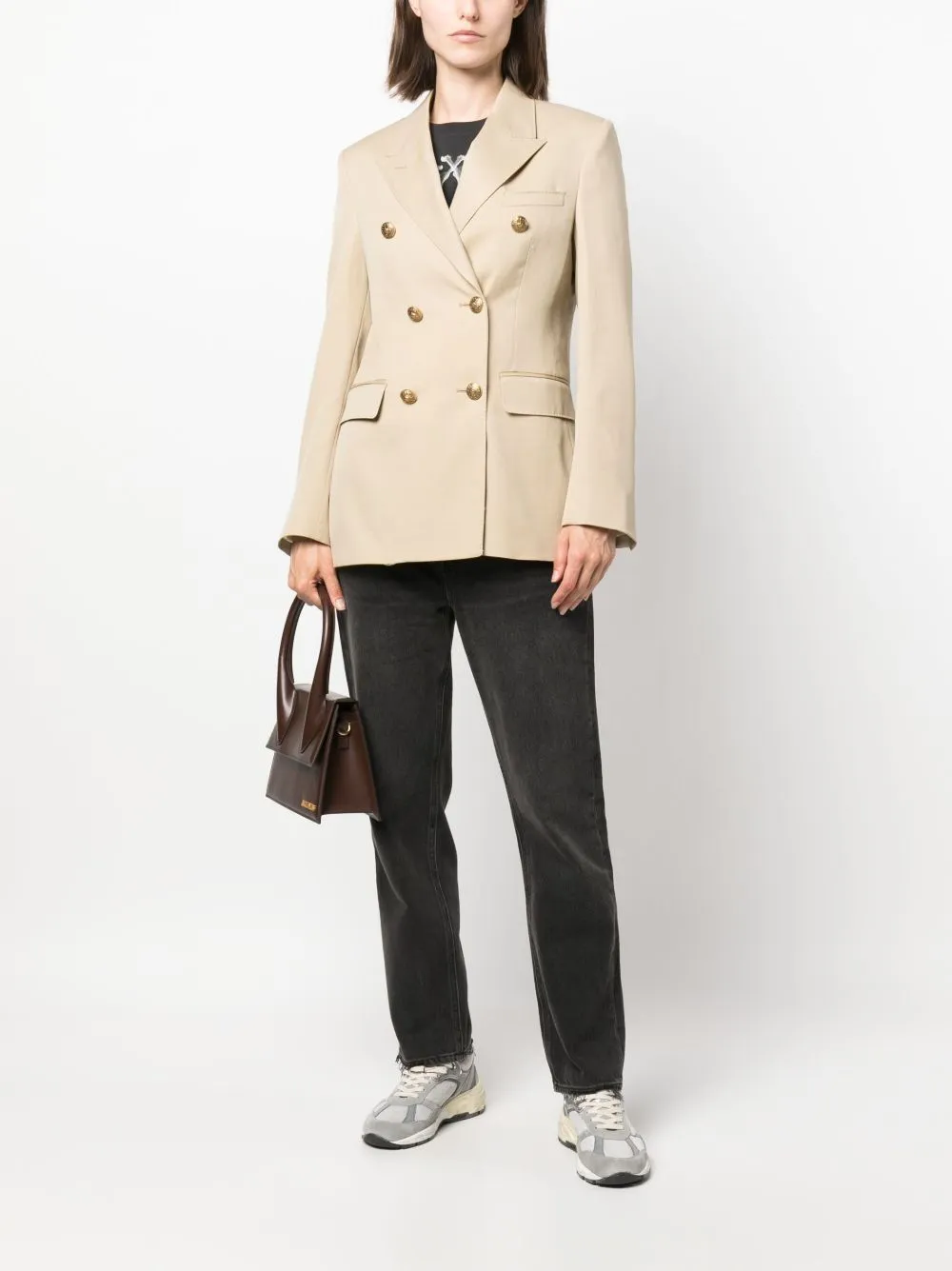 BEIGE BLAZER WITH GOLD BUTTONS sold by Lord & Taylor product image thumbnail 4