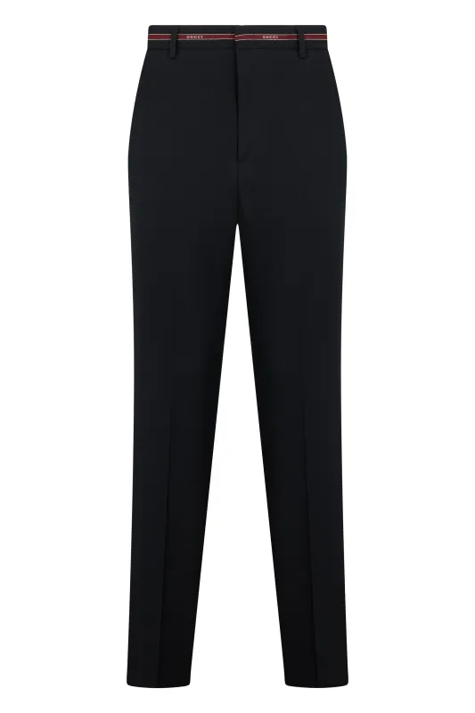 WOOL HIGH-WAISTED PANTS made by Gucci