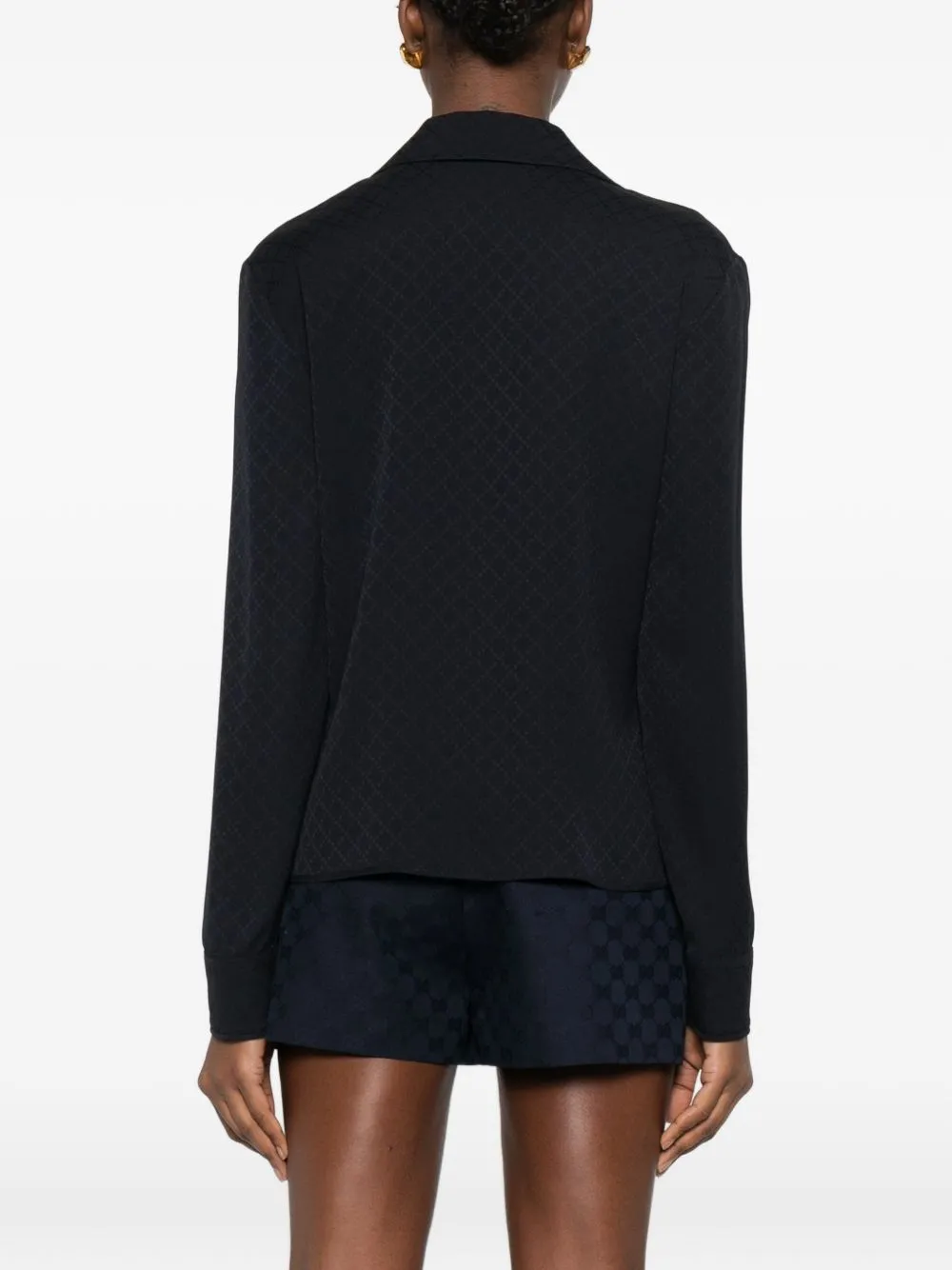 SHIRT IN SILK BLEND JACQUARD sold by Lord & Taylor product image thumbnail 3