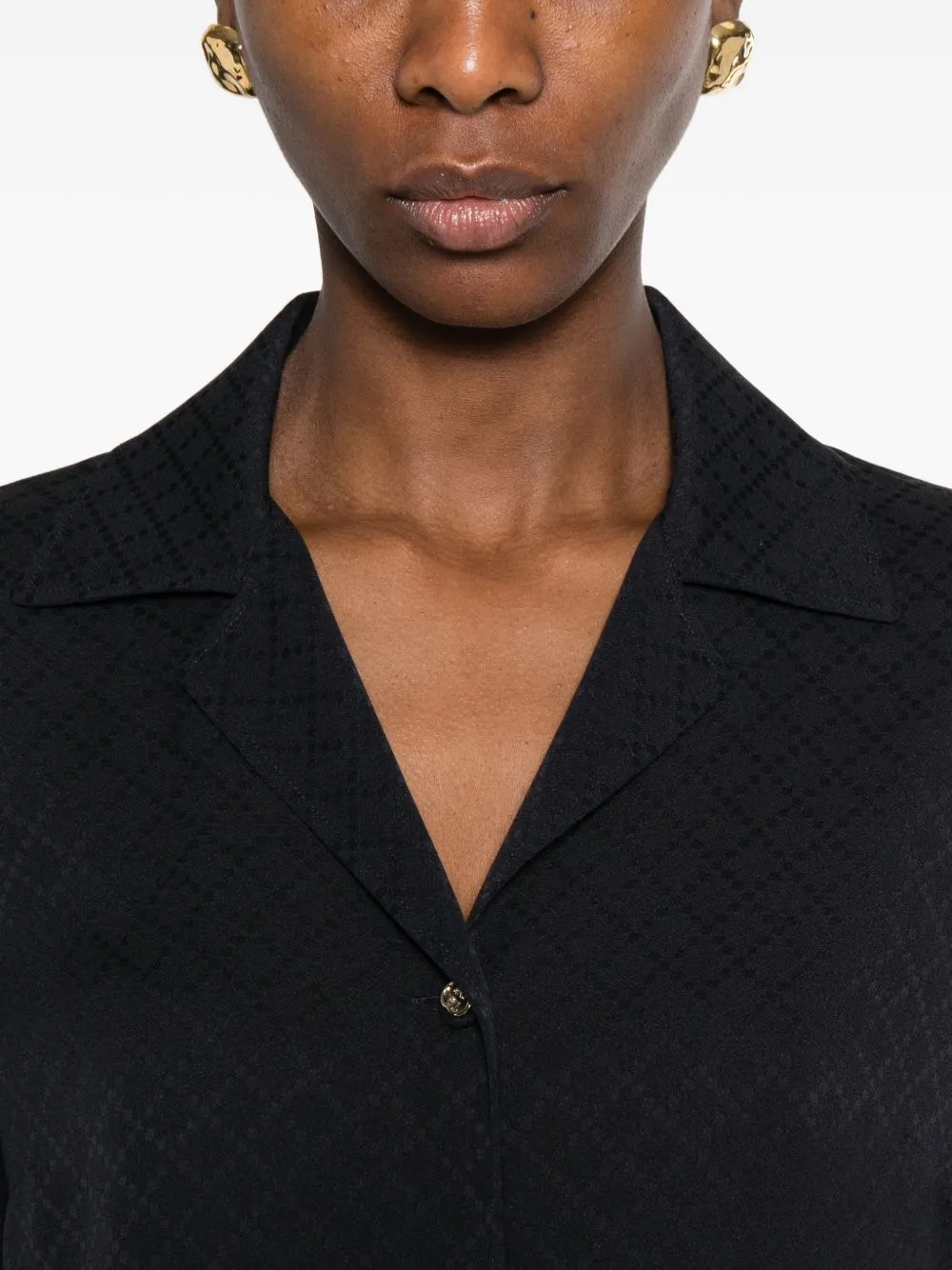 SHIRT IN SILK BLEND JACQUARD sold by Lord & Taylor product image thumbnail 2
