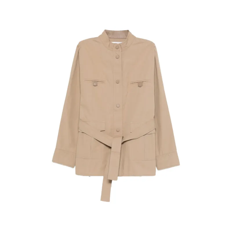 Light Brown Outerwear made by Yves Salomon